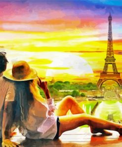 Couple in Paris Diamond Painting