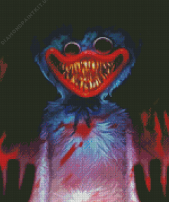 Creepy Huggy Wuggy Diamond Painting