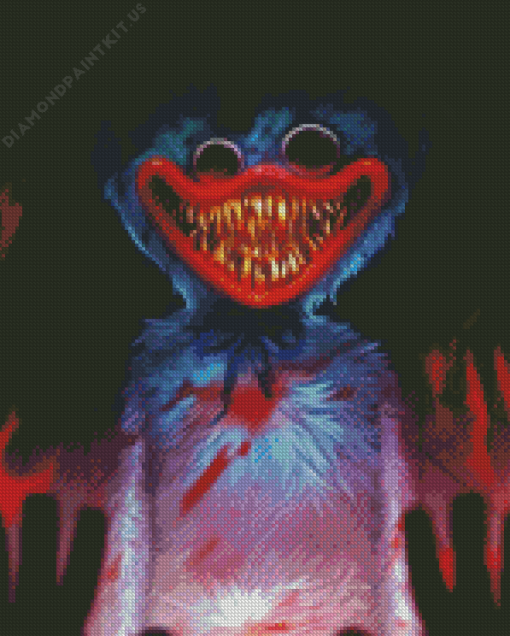 Creepy Huggy Wuggy Diamond Painting