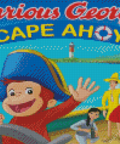 Curious George Cape Ahoy Diamond Painting