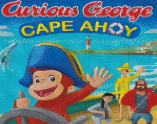 Curious George Cape Ahoy Diamond Painting