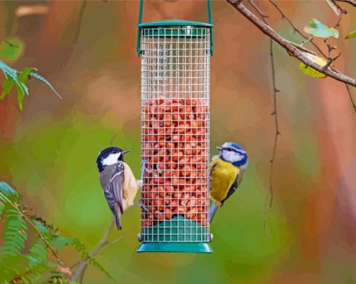 Cute Birds Feeder Diamond Painting