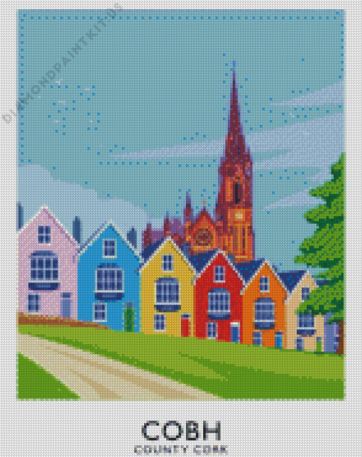 Deck of Cards Cobh Poster Diamond Painting