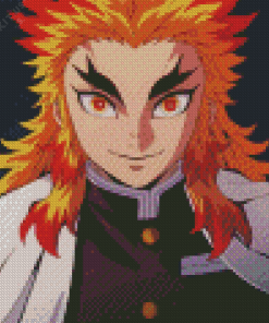 Demon Slayer Kyojuro Rengoku Diamond Painting