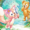 Disney Duffy Bear And Linabell Diamond Painting