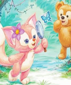 Disney Duffy Bear And Linabell Diamond Painting