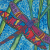 Dragonfly Folk Art Diamond Painting