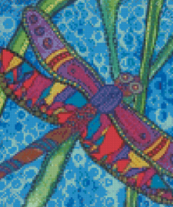 Dragonfly Folk Art Diamond Painting