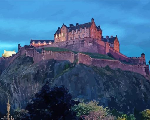 Edinburgh Castle In Scotland Diamond Painting