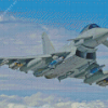 Eurofighter Typhoon Fighter Diamond Painting