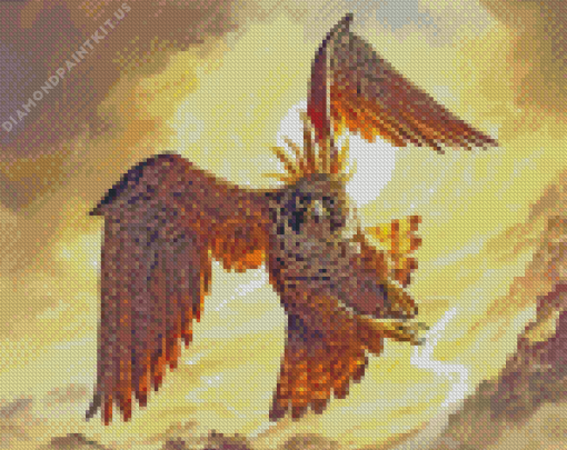 Falcon Bird Art Diamond Painting