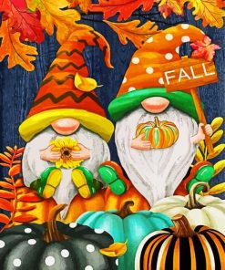 Fall Halloween Gnomes Diamond Painting