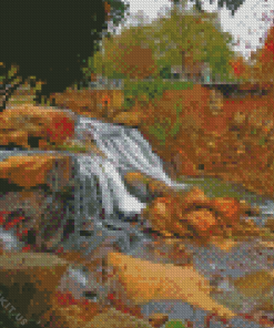 Falls Park In Greenville Diamond Painting