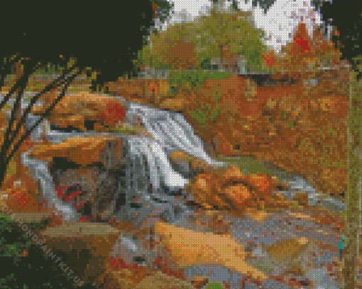 Falls Park In Greenville Diamond Painting