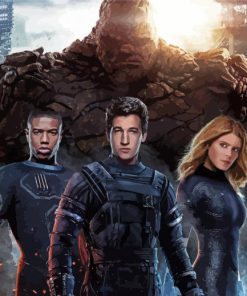 Fantastic Four Marvel Movie Characters Diamond Painting