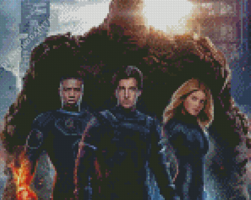 Fantastic Four Marvel Movie Characters Diamond Painting