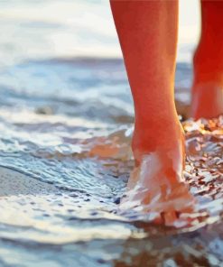 Feet in The Sea Wave Diamond Painting