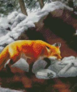 Fox and Wolf Animals Diamond Painting