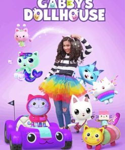 Gabby Dollhouse Poster Diamond Painting