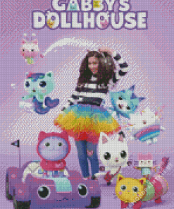 Gabby Dollhouse Poster Diamond Painting