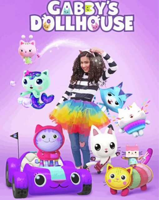 Gabby Dollhouse Poster Diamond Painting