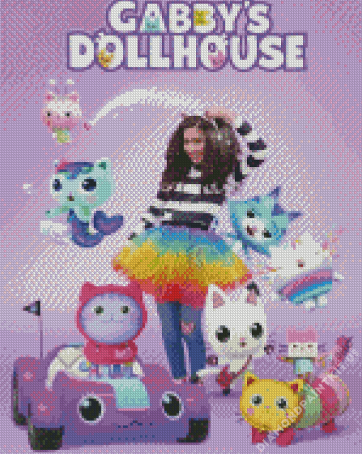 Gabby Dollhouse Poster Diamond Painting