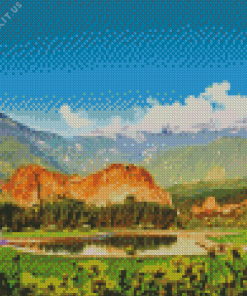 Garden Of The Gods Landscape Diamond Painting