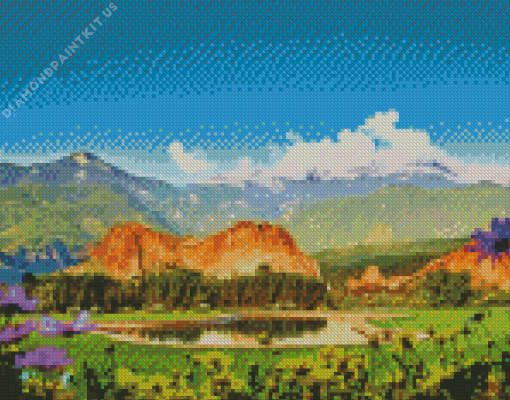 Garden Of The Gods Landscape Diamond Painting