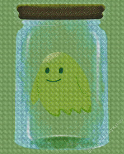 Ghost in a Jar Art Diamond Painting