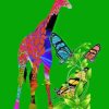 Giraffes with Butterflies Diamond Painting