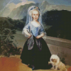 Girl And Dog Francisco Goya Diamond Painting