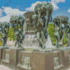 Great Fountain Gustav Vigeland Diamond Painting