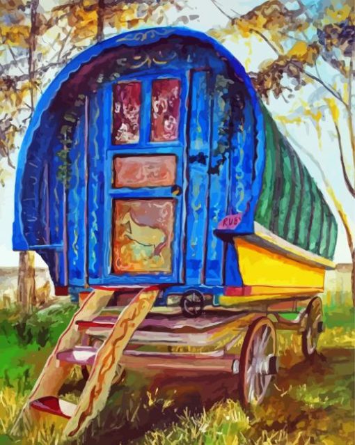 Vintage Gypsy Caravan Diamond Painting