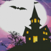 Haunted House Silhouette Diamond Painting