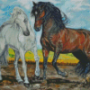 Horse Couple Art Diamond Painting