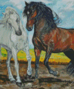 Horse Couple Art Diamond Painting