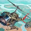 Huey Helicopters Diamond Painting