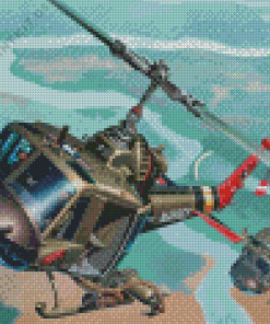 Huey Helicopters Diamond Painting