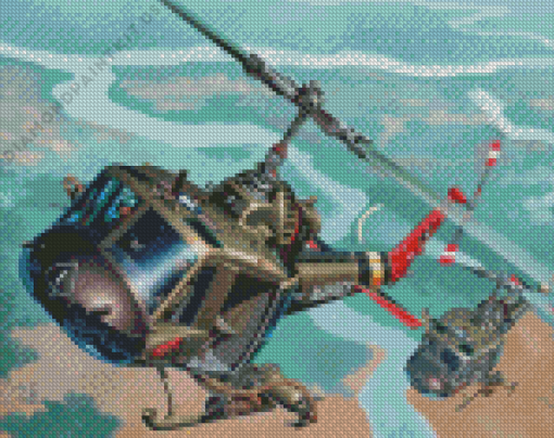 Huey Helicopters Diamond Painting