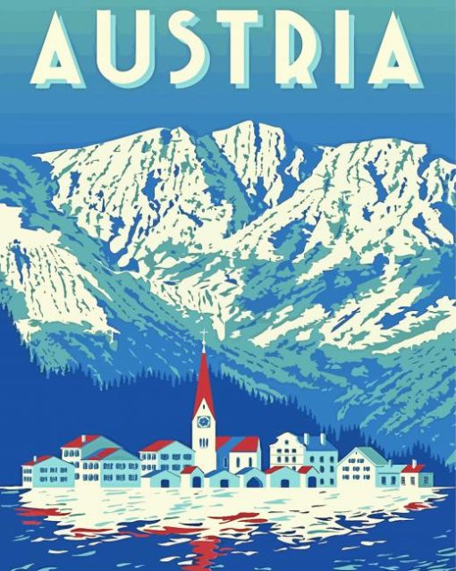 Innsbruck Austria Poster Diamond Painting