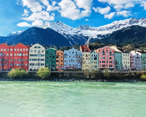 Innsbruck City Diamond Painting