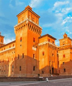 Italy Ferrara Este Castle Diamond Painting