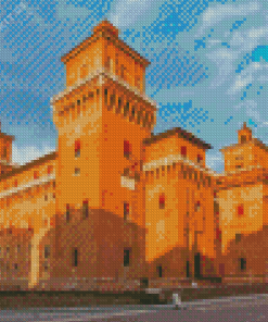 Italy Ferrara Este Castle Diamond Painting