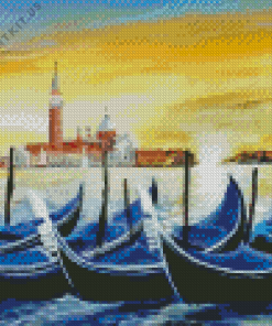 Italy Venice Gondolas Art Diamond Painting