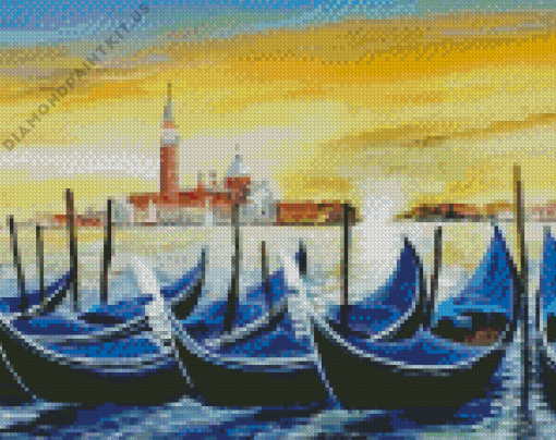 Italy Venice Gondolas Art Diamond Painting