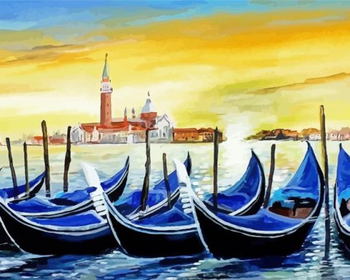 Italy Venice Gondolas Art Diamond Painting