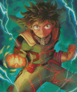 Izuku Midoriya Anime Character Diamond Painting