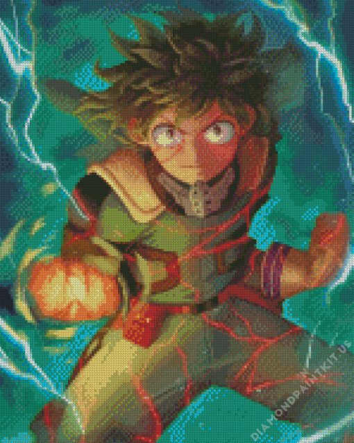 Izuku Midoriya Anime Character Diamond Painting