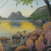 Jordan Pond Maine Art Diamond Painting