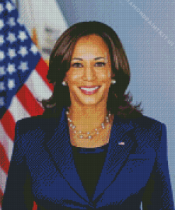 Kamala Harris Politician Diamond Painting